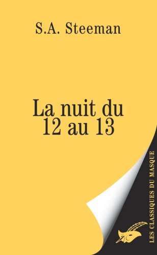 Couverture La Nuit du 12 au 13 Librairie des Champs-Elyses - Le Masque