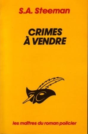 Couverture Crimes  vendre Librairie des Champs-Elyses - Le Masque