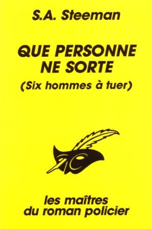 Couverture Que personne ne sorte Librairie des Champs-Elyses - Le Masque