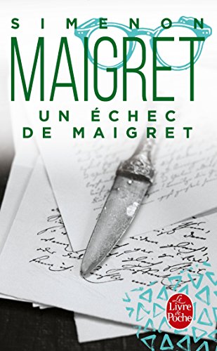 Couverture Un chec de Maigret Livre de Poche