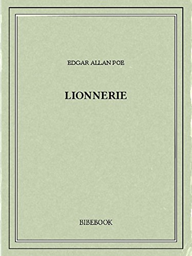Couverture Lionnerie Bibebook