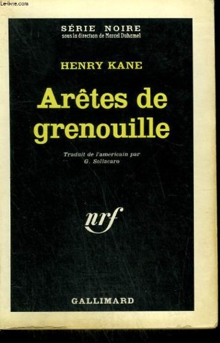 Couverture Artes de grenouille Gallimard