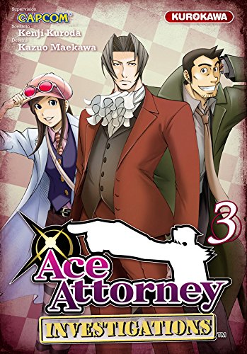 Couverture Ace Attorney Investigations tome 3 Kurokawa