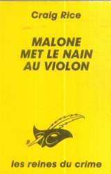 Couverture Malone met le nain au violon Librairie des Champs-Elyses - Le Masque