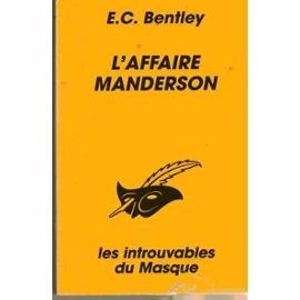 Couverture L'Affaire Manderson Librairie des Champs-Elyses - Le Masque