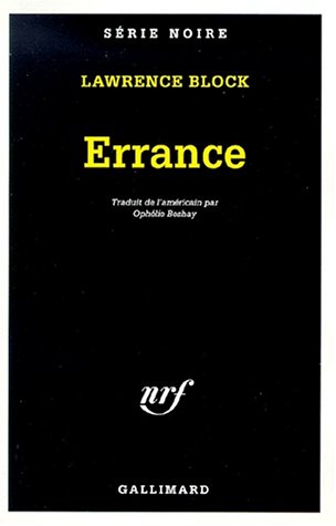 Couverture Errance Gallimard
