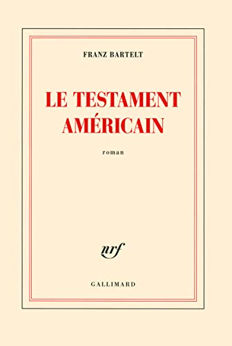 Couverture Le Testament amricain Gallimard
