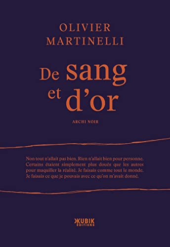 Couverture De sang et d'or KUBIK