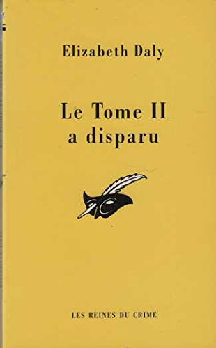 Couverture Le tome II a disparu Librairie des Champs-Elyses - Le Masque