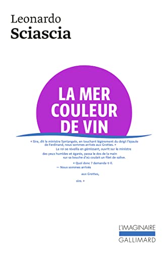 Couverture La Mer couleur de vin Gallimard