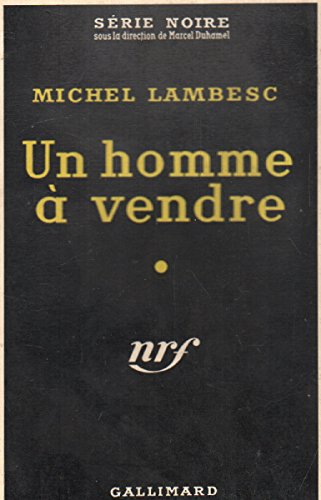 Couverture Un Homme  vendre Gallimard
