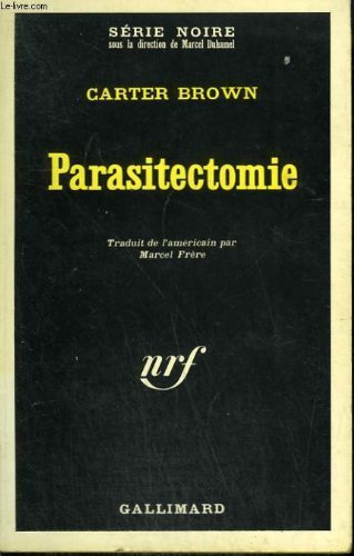 Couverture Parasitectomie Gallimard