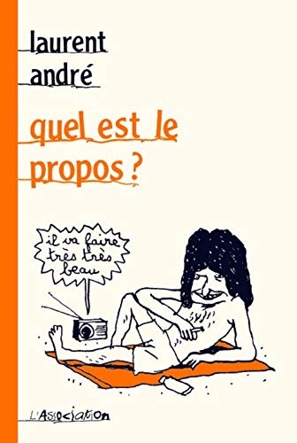 Couverture Quel est le propos ?