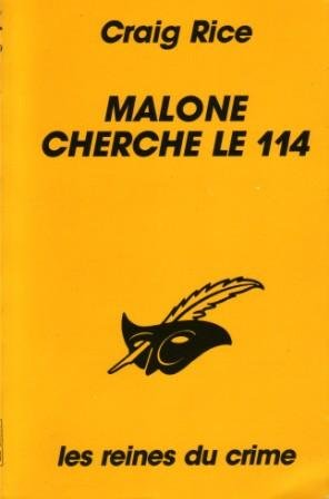 Couverture Malone cherche le 114 Librairie des Champs-Elyses - Le Masque