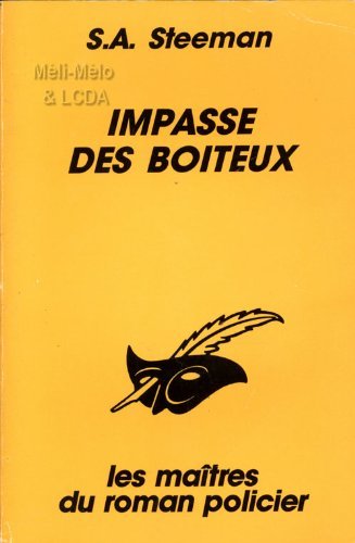 Couverture Impasse des Boiteux Librairie des Champs-Elyses - Le Masque