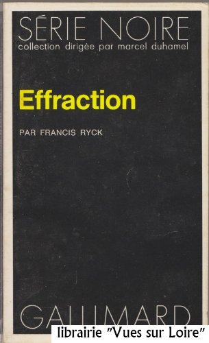 Couverture Effraction Gallimard