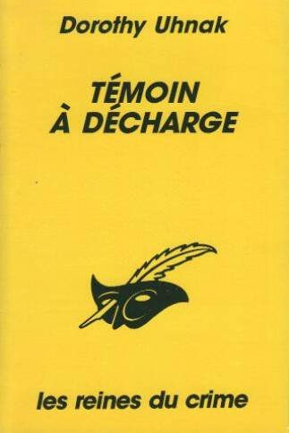 Couverture Tmoin  dcharge Librairie des Champs-Elyses - Le Masque