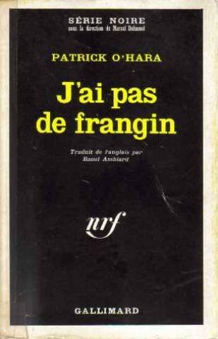 Couverture J'ai pas de frangin Gallimard