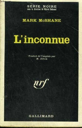 Couverture L'inconnue Gallimard