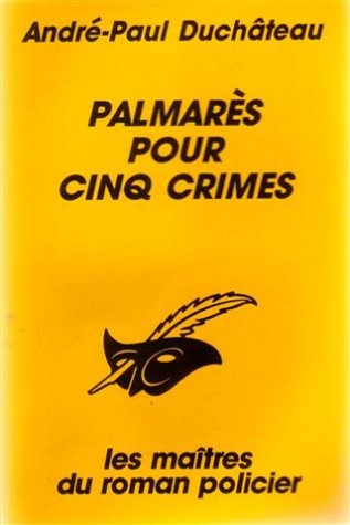 Couverture Palmarès pour cinq crimes