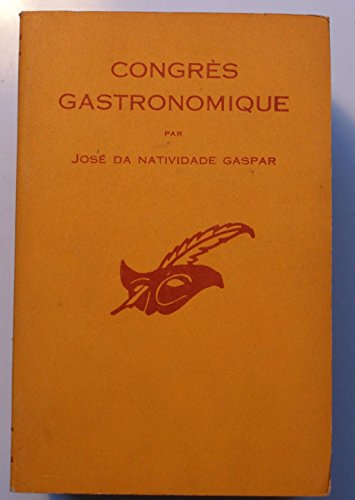 Couverture Congrs gastronomique Librairie des Champs-Elyses - Le Masque