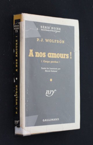 Couverture  nos amours (Corps perdus) Gallimard