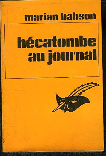 Couverture Hcatombe au journal Librairie des Champs-Elyses - Le Masque