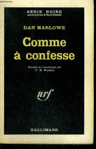 Couverture Comme  confesse Gallimard