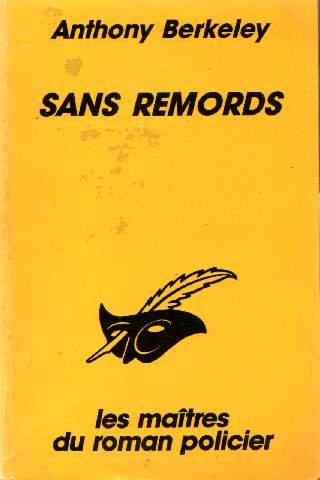 Couverture Sans remords Librairie des Champs-Elyses - Le Masque