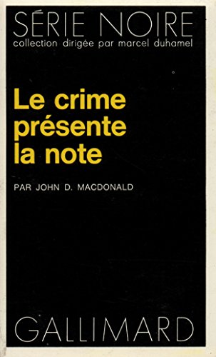 Couverture Le crime prsente la note Gallimard