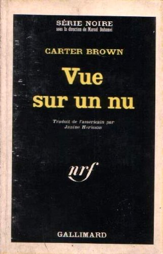 Couverture Vue sur un nu Gallimard