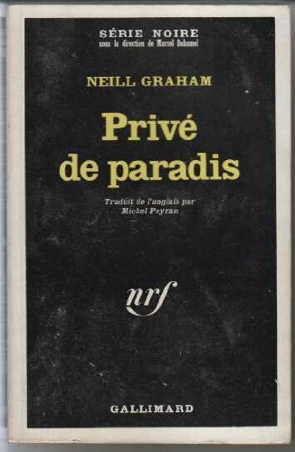 Couverture Priv de paradis Gallimard