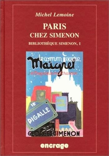 Couverture Paris chez Simenon