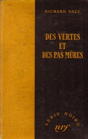Couverture Des vertes et des pas mres Gallimard