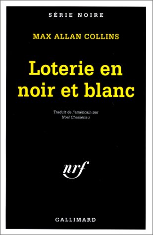 Couverture Loterie en noir et blanc Gallimard