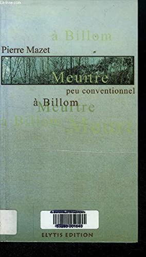 Couverture Meurtre peu conventionnel  Billom Elytis