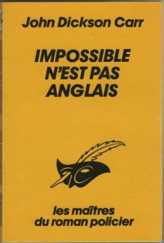 Couverture Le Fantme frappe trois coups (Impossible n'est pas anglais) Librairie des Champs-Elyses - Le Masque