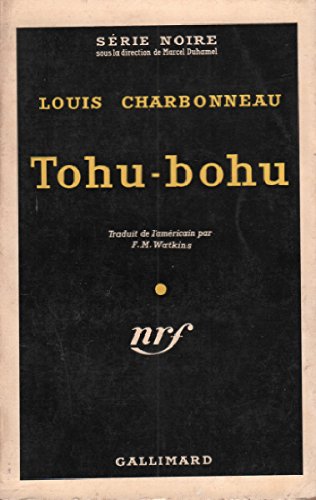 Couverture Tohu-bohu Gallimard