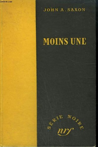 Couverture Moins une Gallimard
