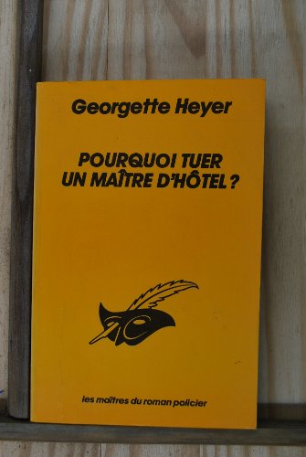Couverture Pourquoi tuer un matre d'htel ? Librairie des Champs-Elyses - Le Masque