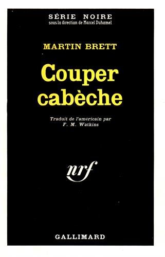 Couverture Couper cabche Gallimard