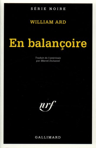 Couverture En balanoire Gallimard