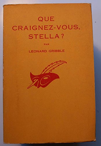Couverture Que craignez-vous, Stella ? Librairie des Champs-Elyses - Le Masque