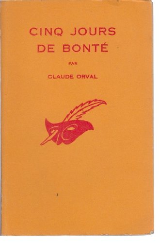 Couverture Cinq jours de bont Librairie des Champs-Elyses - Le Masque