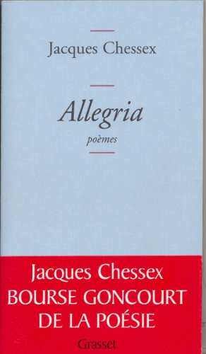 Couverture Allegria Grasset