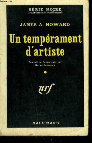 Couverture Un Temprament d'artiste Gallimard