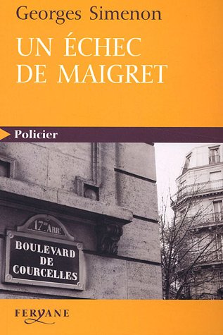 Couverture Un chec de Maigret Editions Feryane