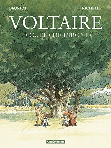 Couverture Voltaire le culte de l'ironie Casterman