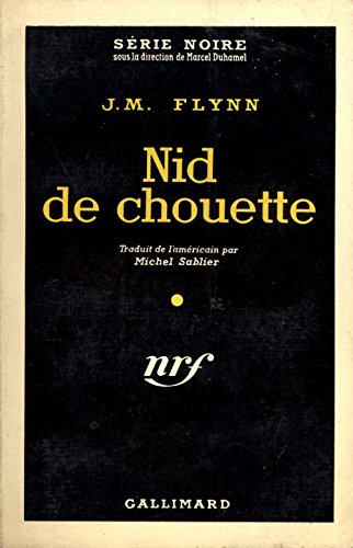 Couverture Nid de chouette Gallimard