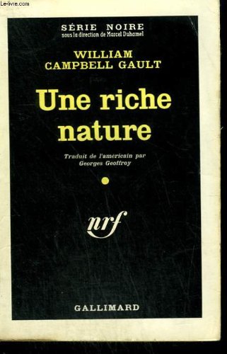 Couverture Une Riche nature Gallimard